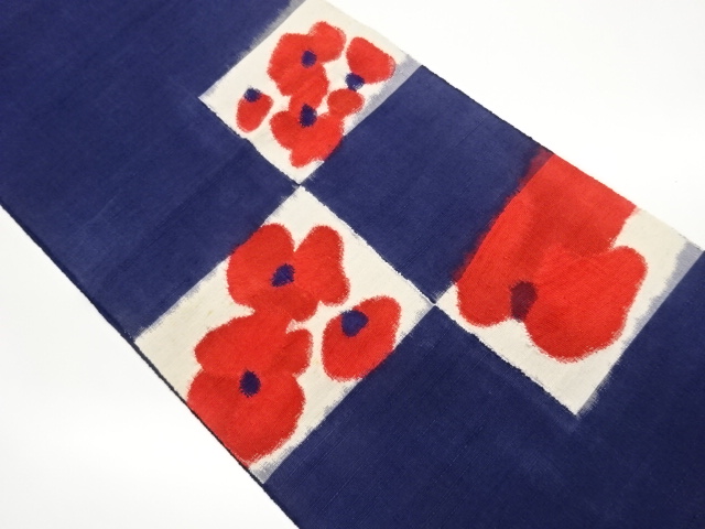 JAPANESE NAGOYA OBI / TSUMUGI / WOVEN GRID